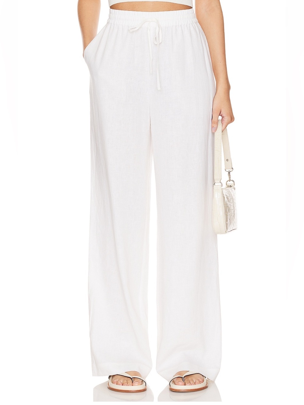 NWT - Steve Madden Women’s Venetia Pant in Blanc - Medium